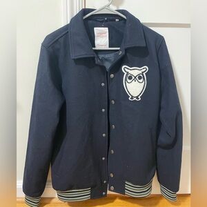 Knowledge Cotton Apparel Letterman Jacket Mens Size Small